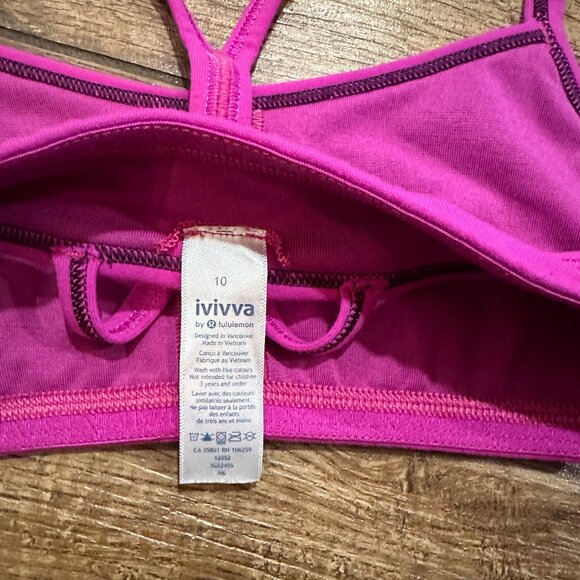 Ivivva By Lululemon Girls Sports Bra Bundle Size 10 - Picture 3 of 3